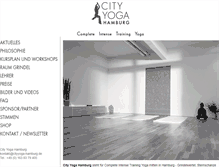 Tablet Screenshot of cityyoga-hamburg.de